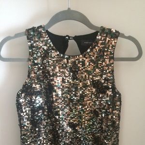 French Connection sequin shell